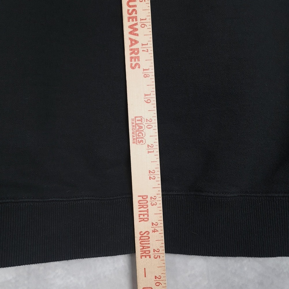 Stussy Hoodie Mens Large Black Oval Logo Fleece Pullover Graphic Back Hit - Picture 14 of 16